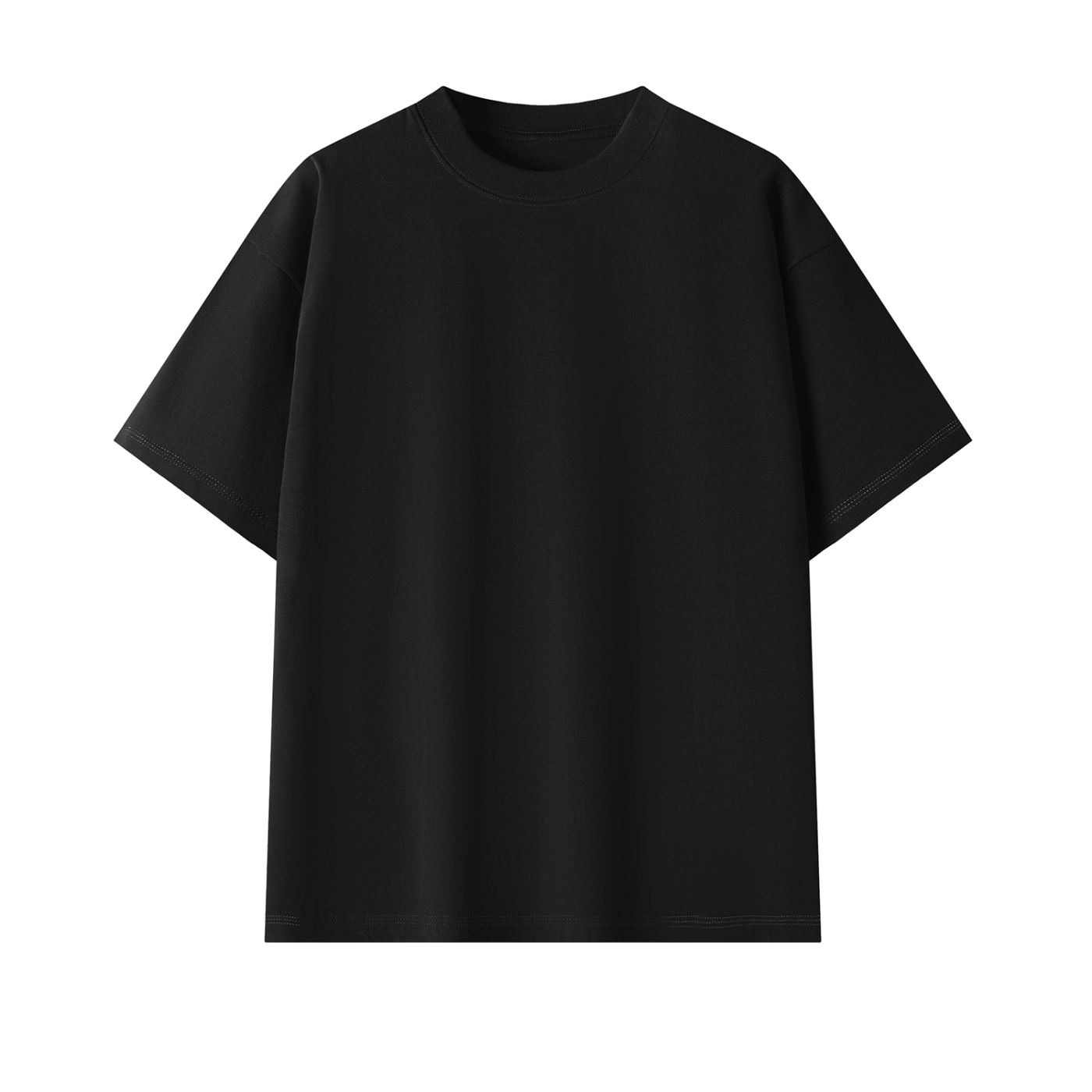 COLEFIELD CHARACTER Archive 003 black oversized t-shirt front view