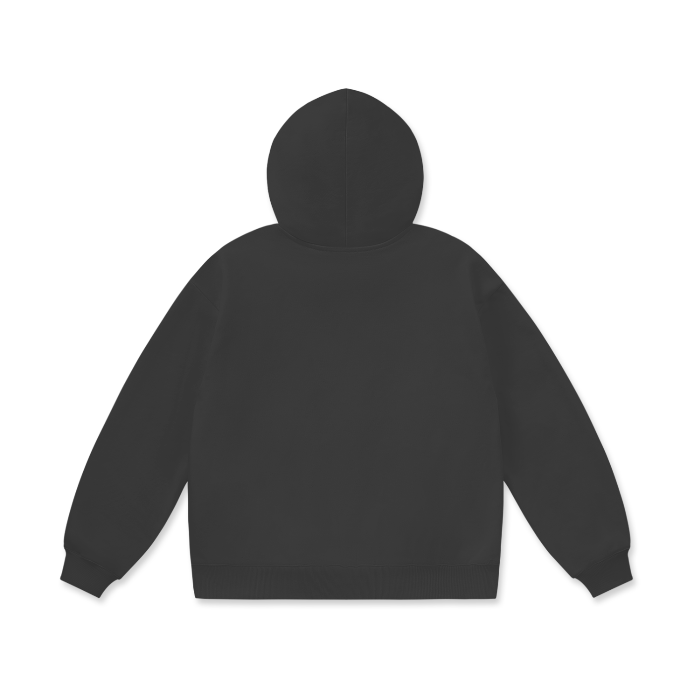 COLEFIELD Archive 004 charcoal heavyweight hoodie back view