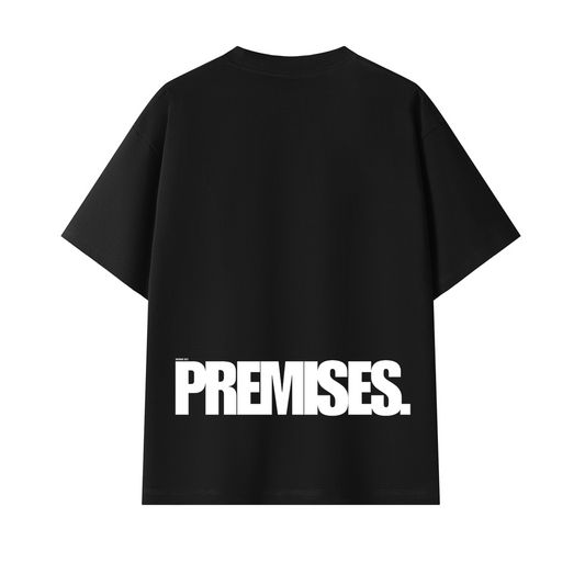COLEFIELD PREMISES Archive 002 black oversized t-shirt back view